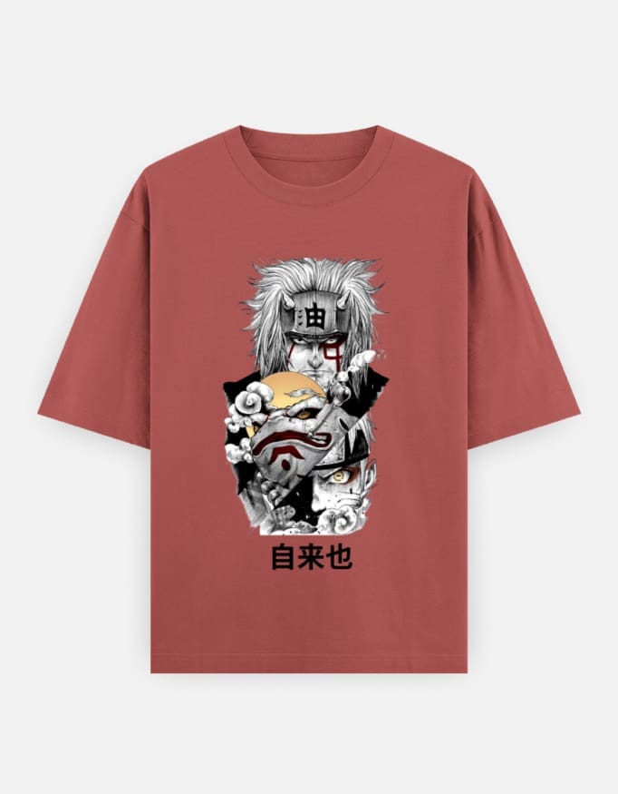 Naruto Shippuden: Jiraiya Sensei Oversized Unisex Classic Cotton T-Shirt