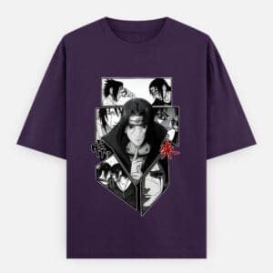 Naruto Shippuden: Itachi Uchiha Hand Signs Unisex Oversized Classic Cotton T-Shirt