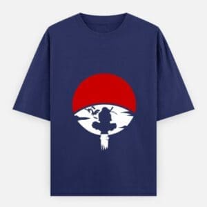 Naruto Shippuden:  Bold Itachi Uchiha  Unisex Oversized Classic Cotton T-Shirt
