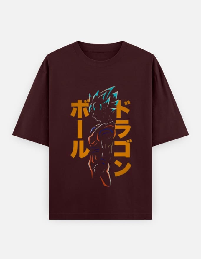 Dragon Ball Z: Goku Unisex Oversized Classic Cotton T-Shirt