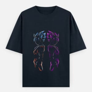 Dragon Ball Z: Goku Duel Unisex Oversized Classic Cotton T-Shirt